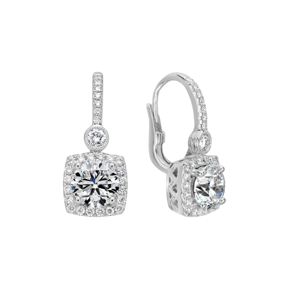 Náušnice s diamanty Glass Horizon