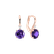 Náušnice s diamantem a ametystem Noctir3