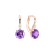 Náušnice s diamantem a ametystem Mariella3