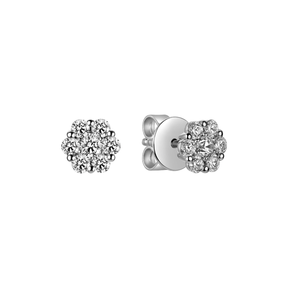 Diamond earrings Shiny Flower