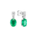Náušnice s diamanty a smaragdem Isoria3