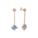 Náušnice s diamanty a ametystem Fairy Chain3