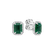 Náušnice s diamanty a smaragdem Aleen3