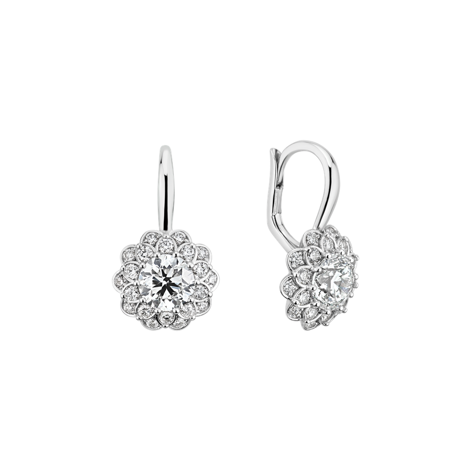 Náušnice s diamanty Princess Bloom
