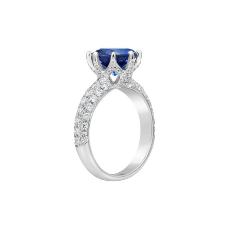 Prsten s diamanty a tanzanitem Adorned Soul