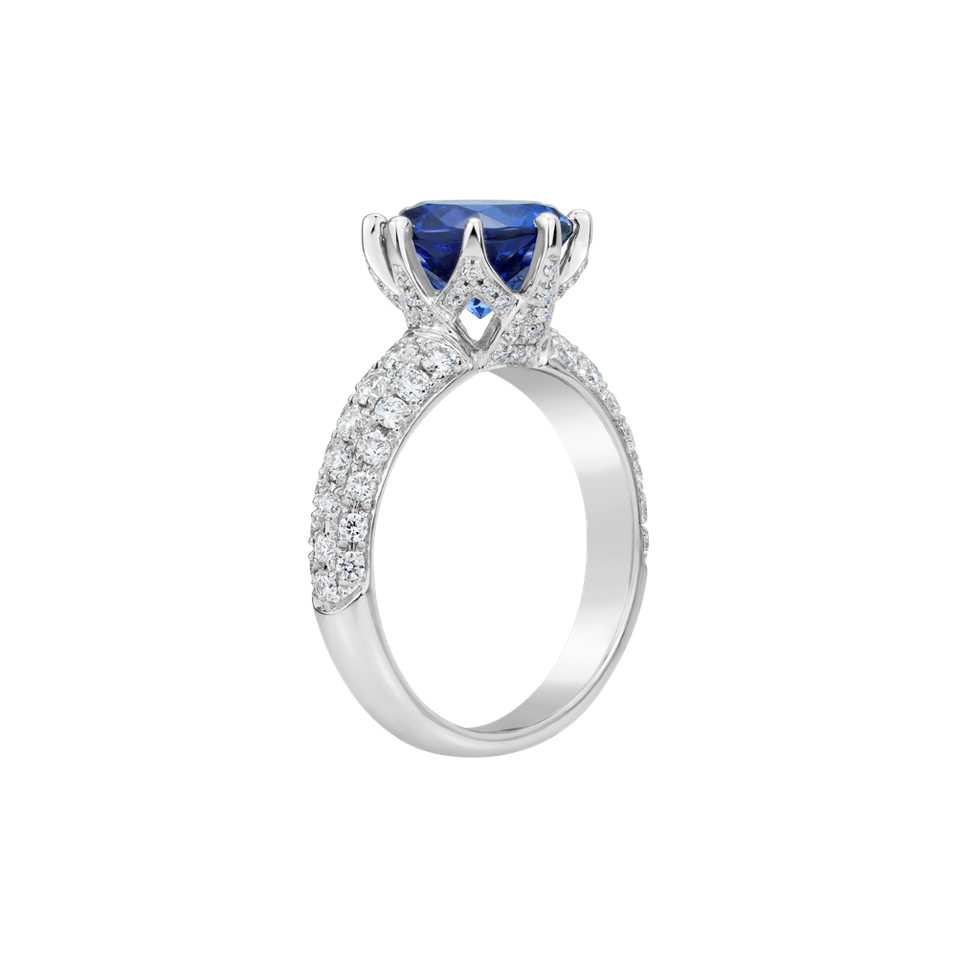 Prsten s diamanty a tanzanitem Adorned Soul