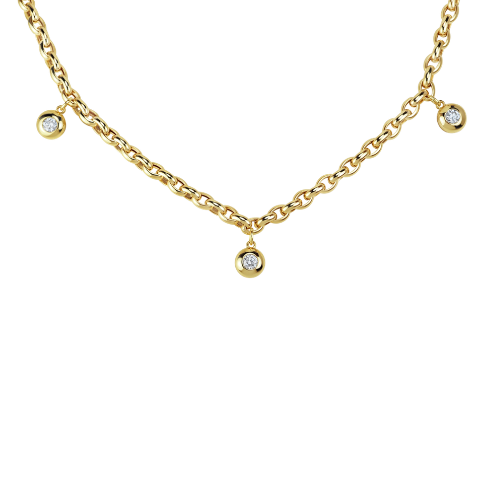Náhrdelník s diamanty The Bold