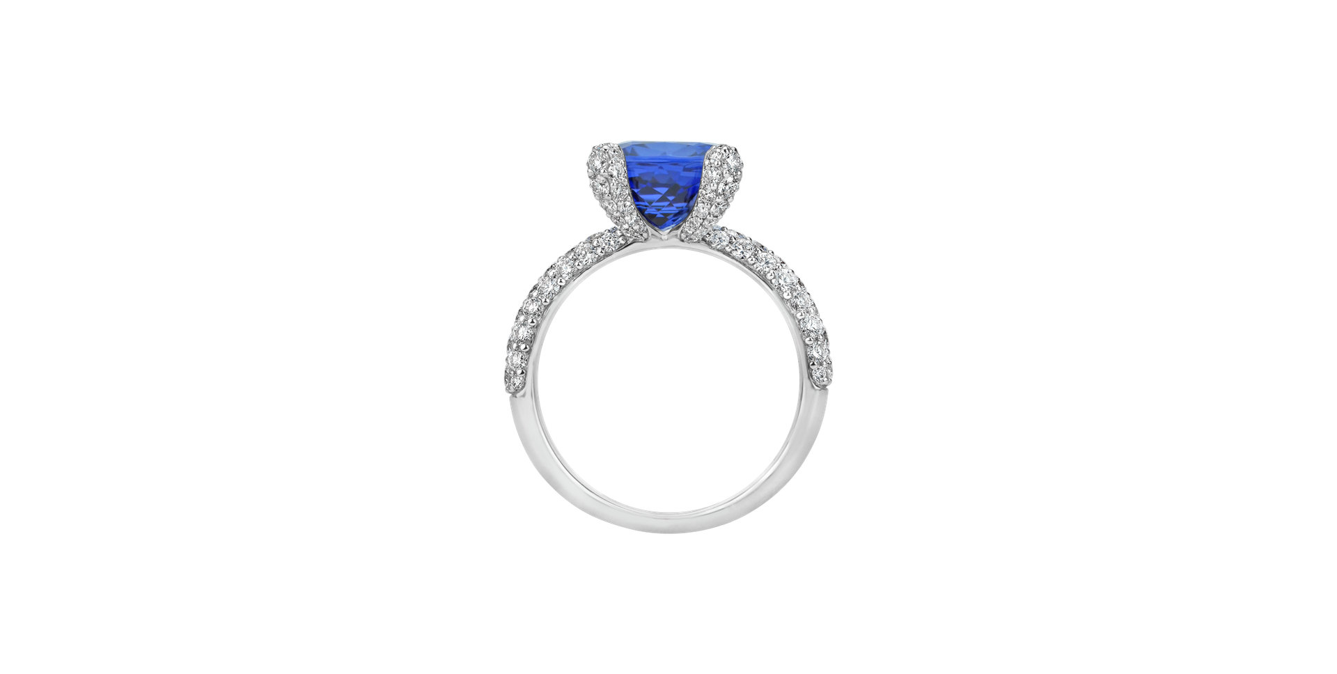 Prsten s diamanty a tanzanitem Ocean Muse