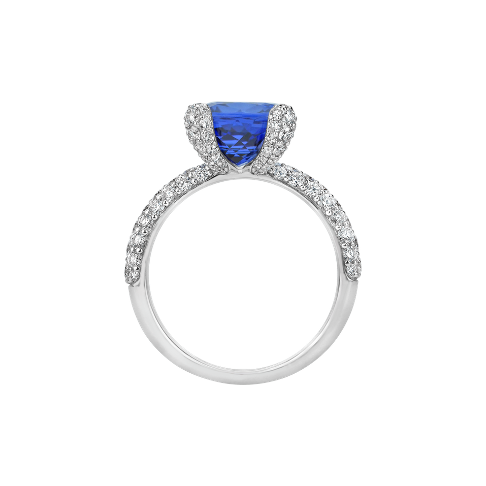 Prsten s diamanty a tanzanitem Ocean Muse