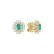 Náušnice s diamanty a smaragdem Venancio3