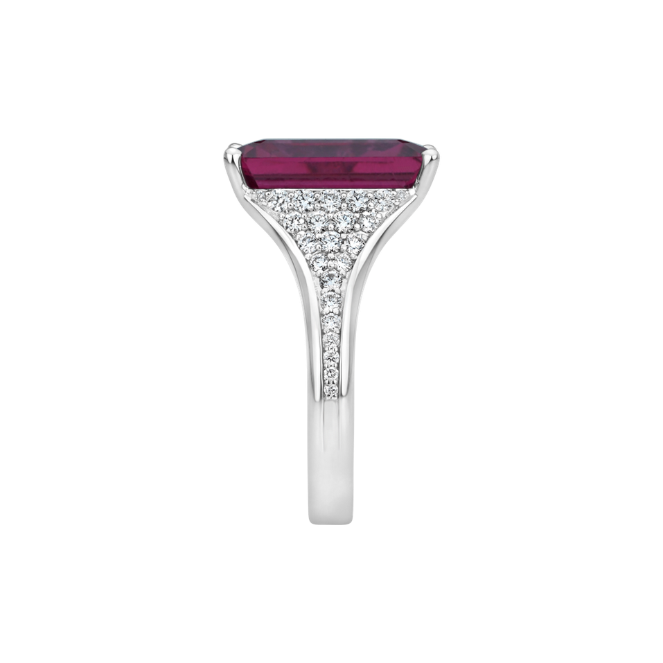 Prsten s diamanty a turmalínem Azarielle