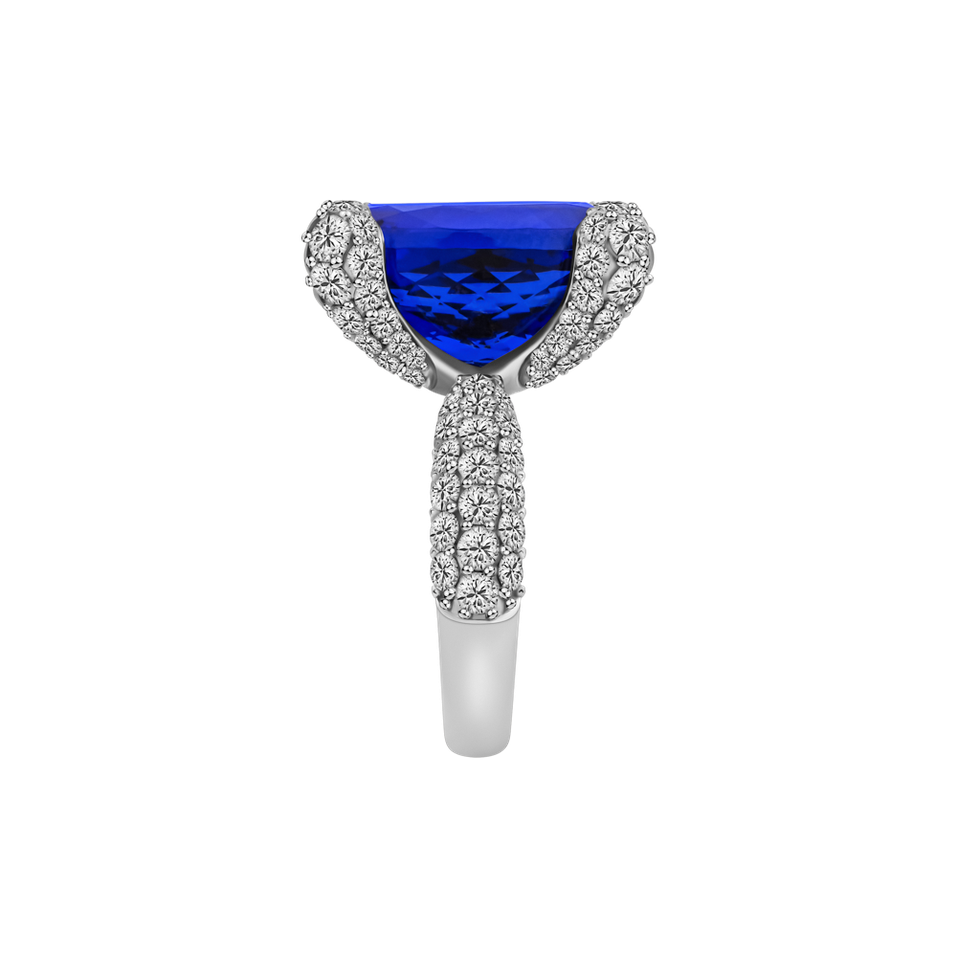 Prsten s diamanty a tanzanitem Enchanted Depths