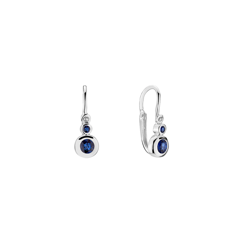 Náušnice se safírem Baby Royalty