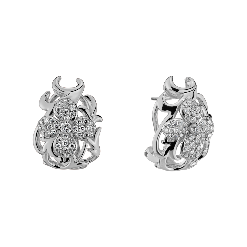 Náušnice s diamanty Escimo