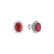 Náušnice s rubínem a diamanty Red Stars3