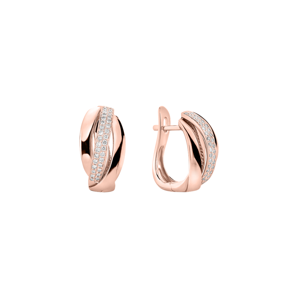 Náušnice s diamanty Charming Ray