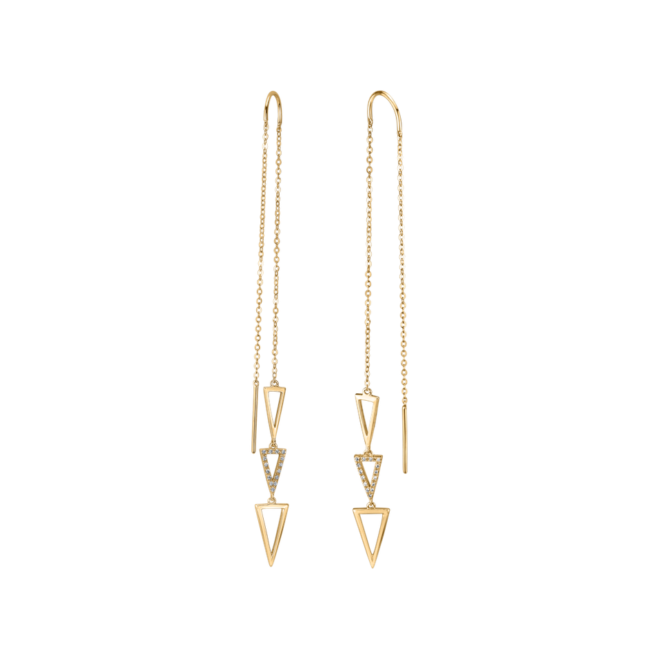 Náušnice s diamanty Viora