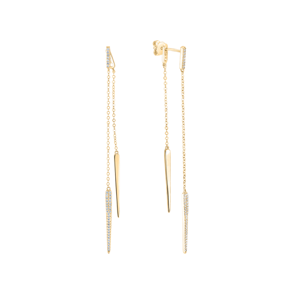 Náušnice s diamanty Calyx