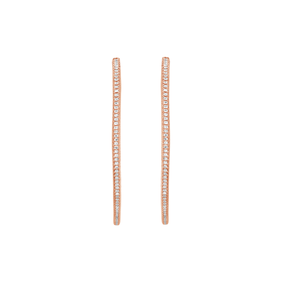 Náušnice s diamanty Alluring Loops