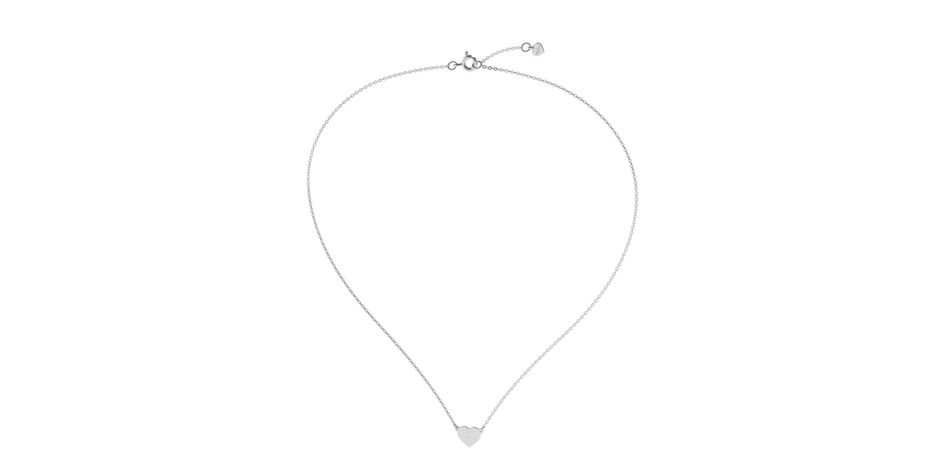 Náhrdelník s diamantem Lovely Heart