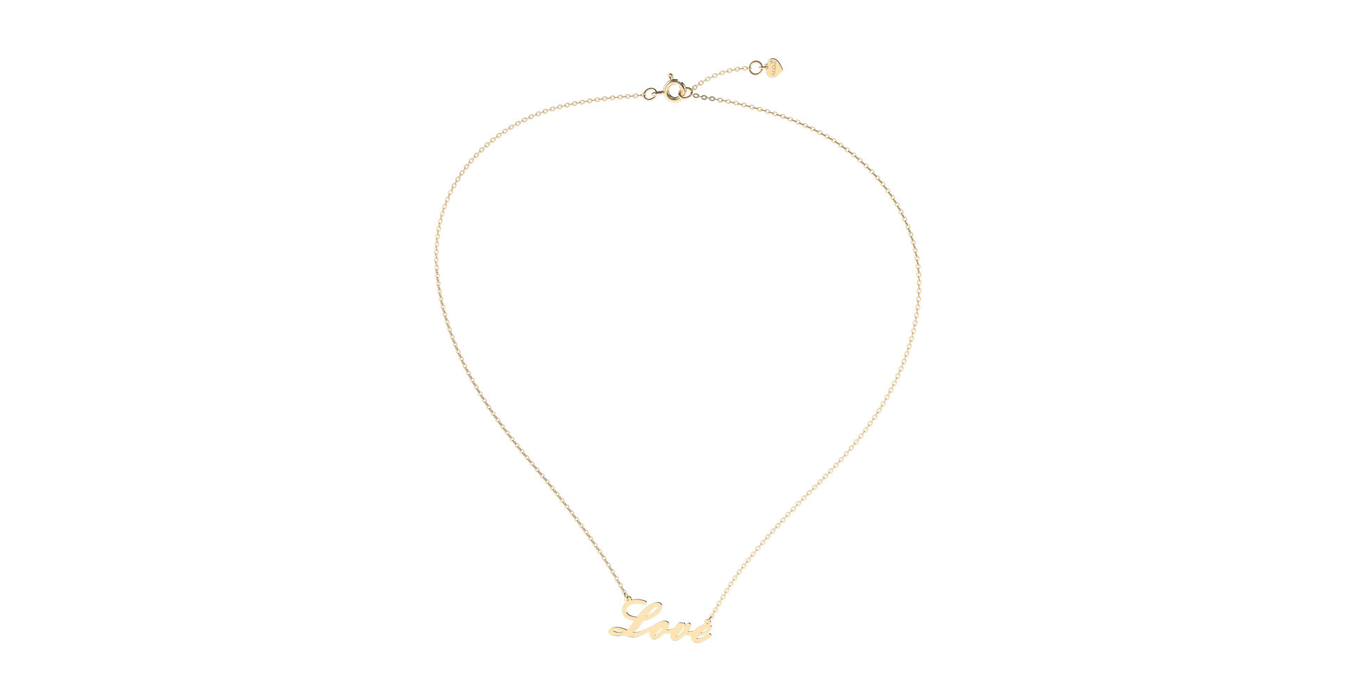 Náhrdelník s diamantem Love