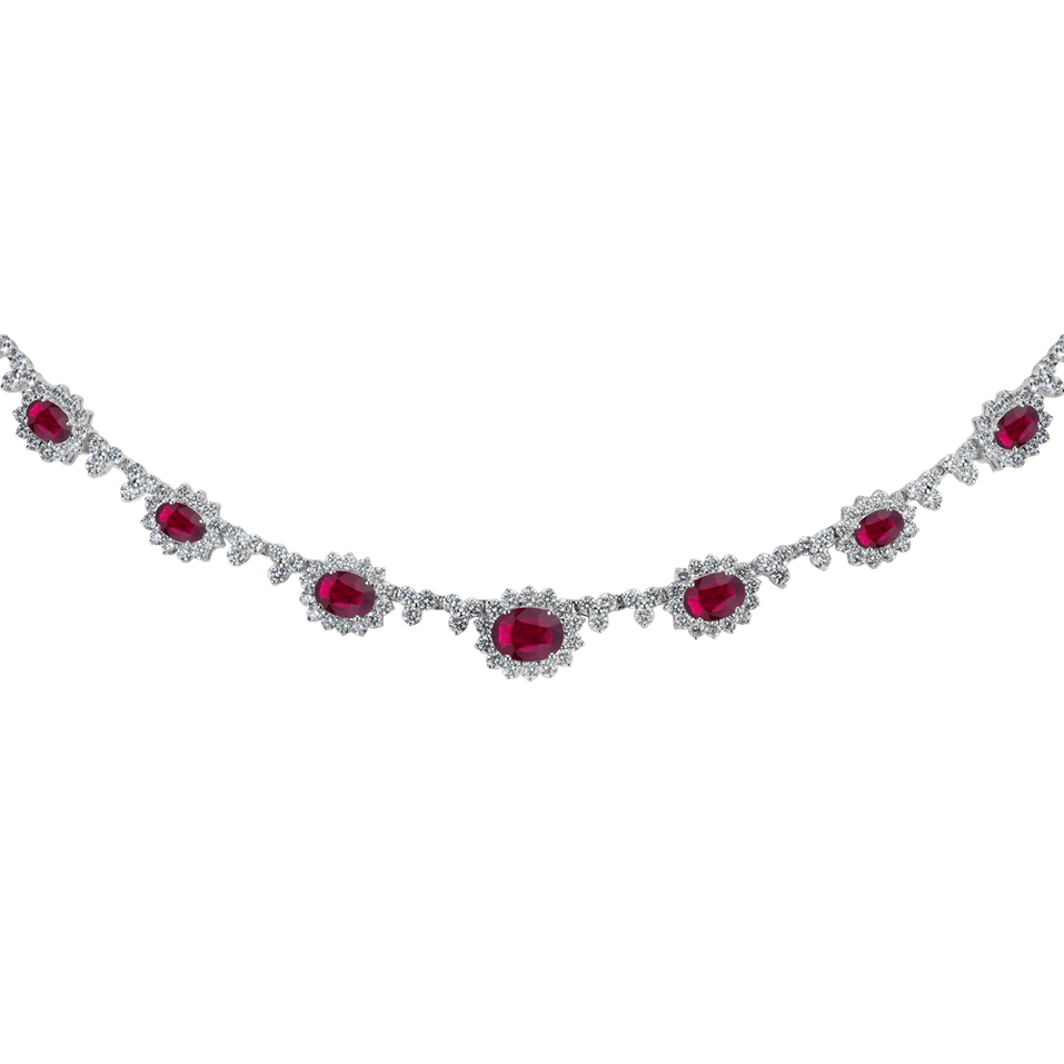 Náhrdelník s diamanty a rubíny Passion Allegory