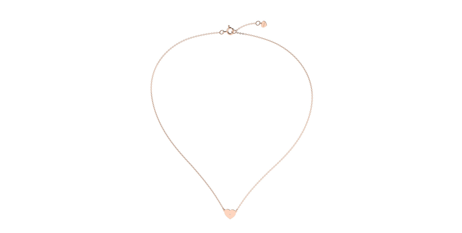 Náhrdelník s diamantem Lovely Heart