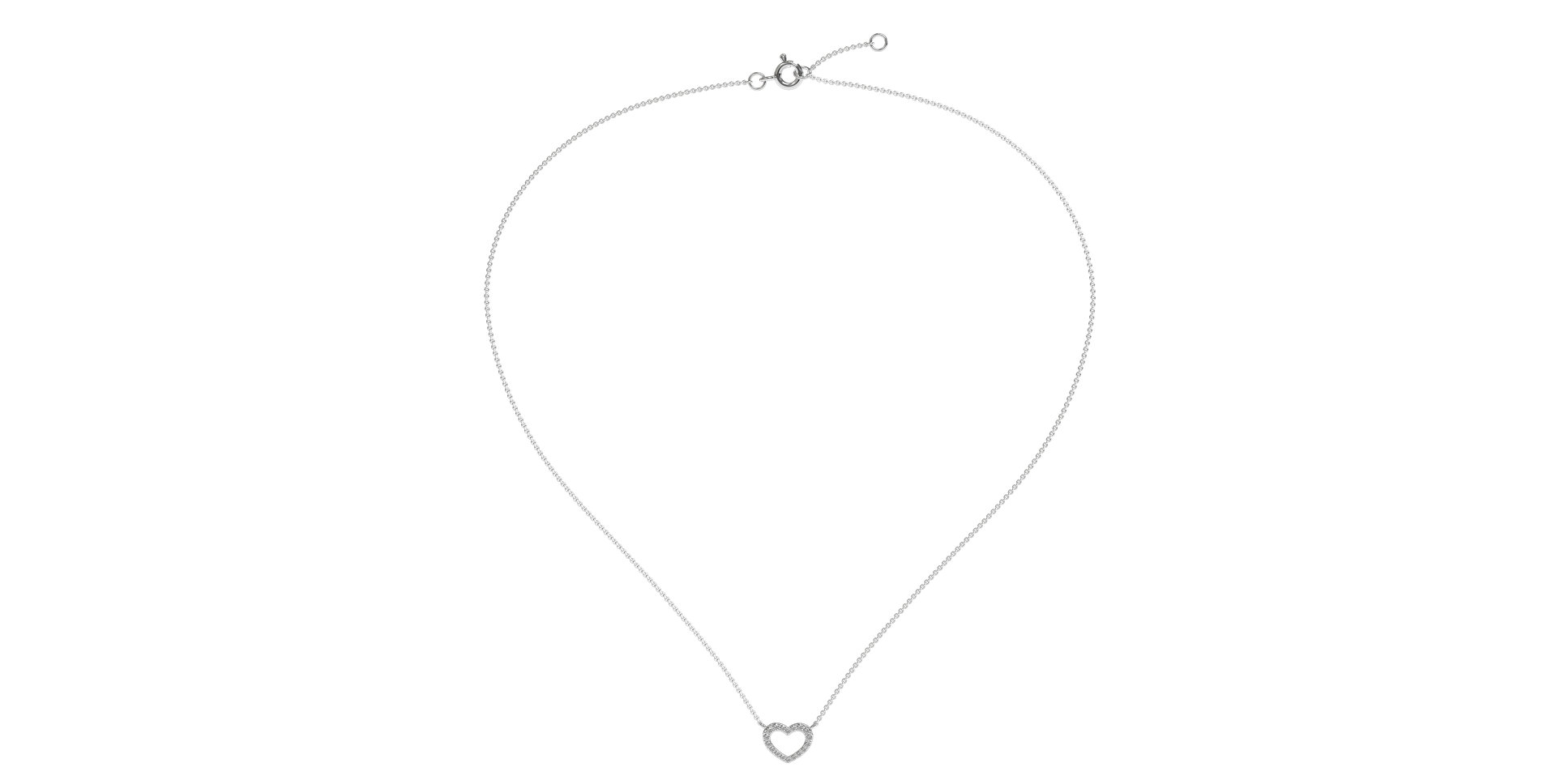 Náhrdelník s diamanty Precious Heart