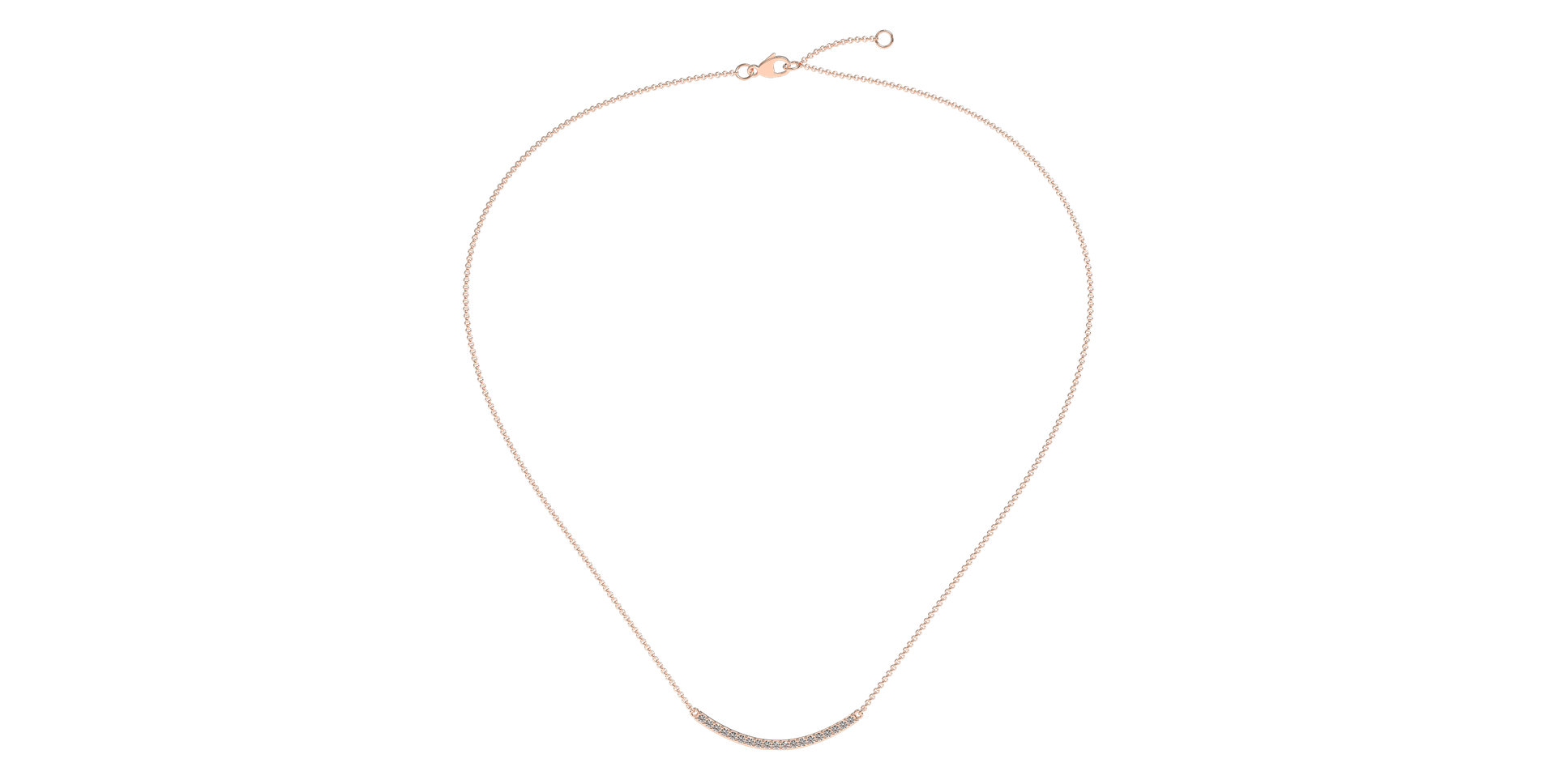 Náhrdelník s diamanty Essential