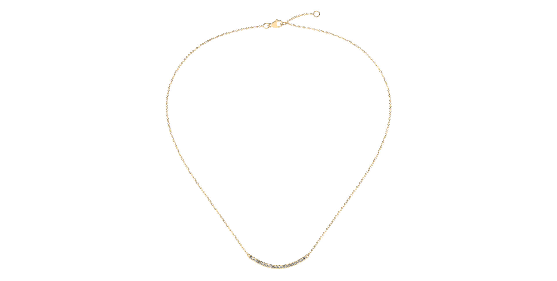 Náhrdelník s diamanty Essential