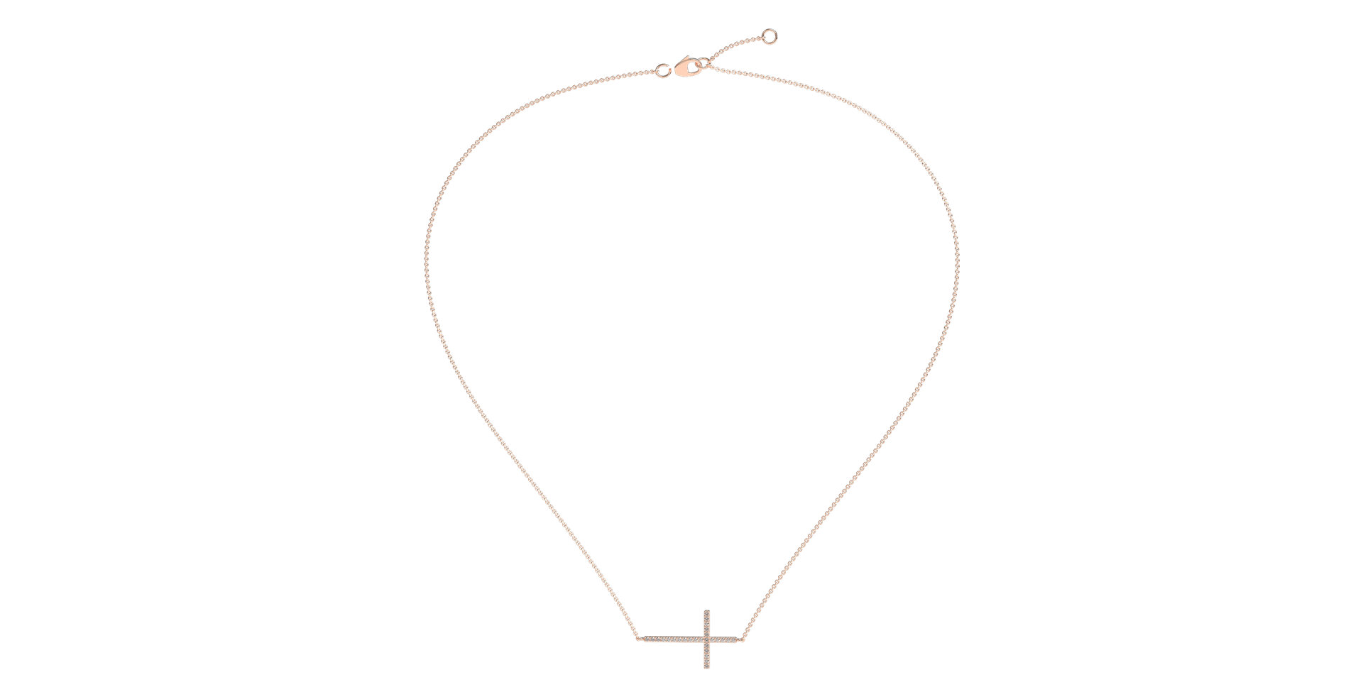 Náhrdelník s diamanty Cross