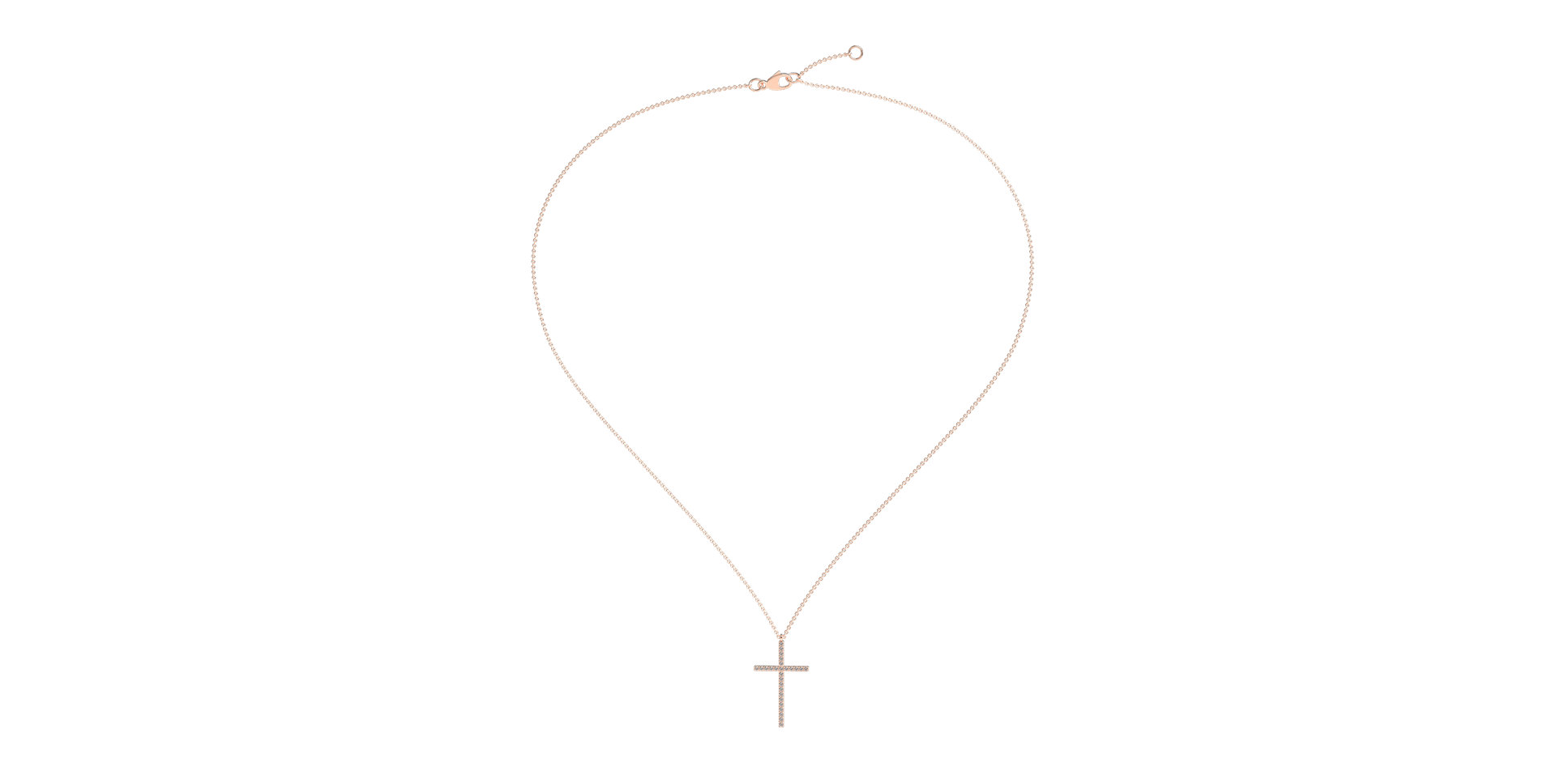 Náhrdelník s diamanty Cross