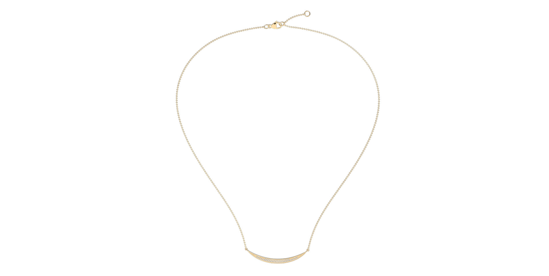 Náhrdelník s diamanty Line