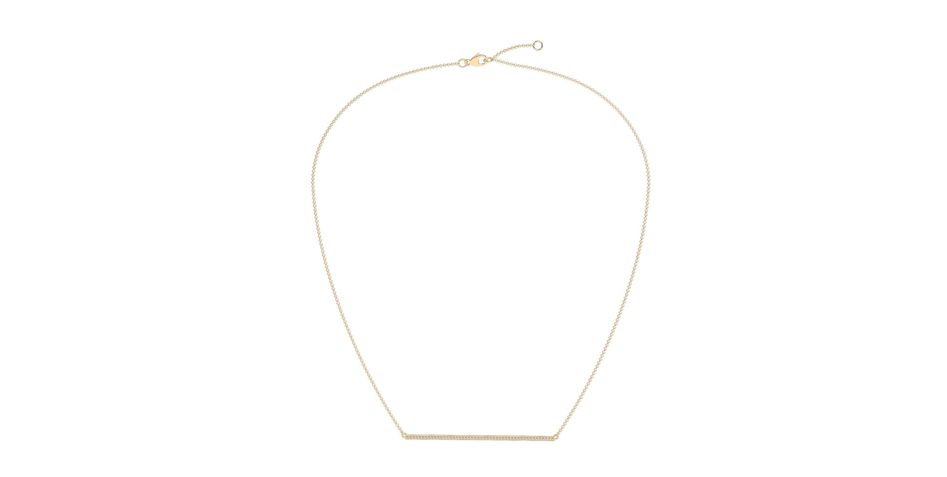 Náhrdelník s diamanty Line