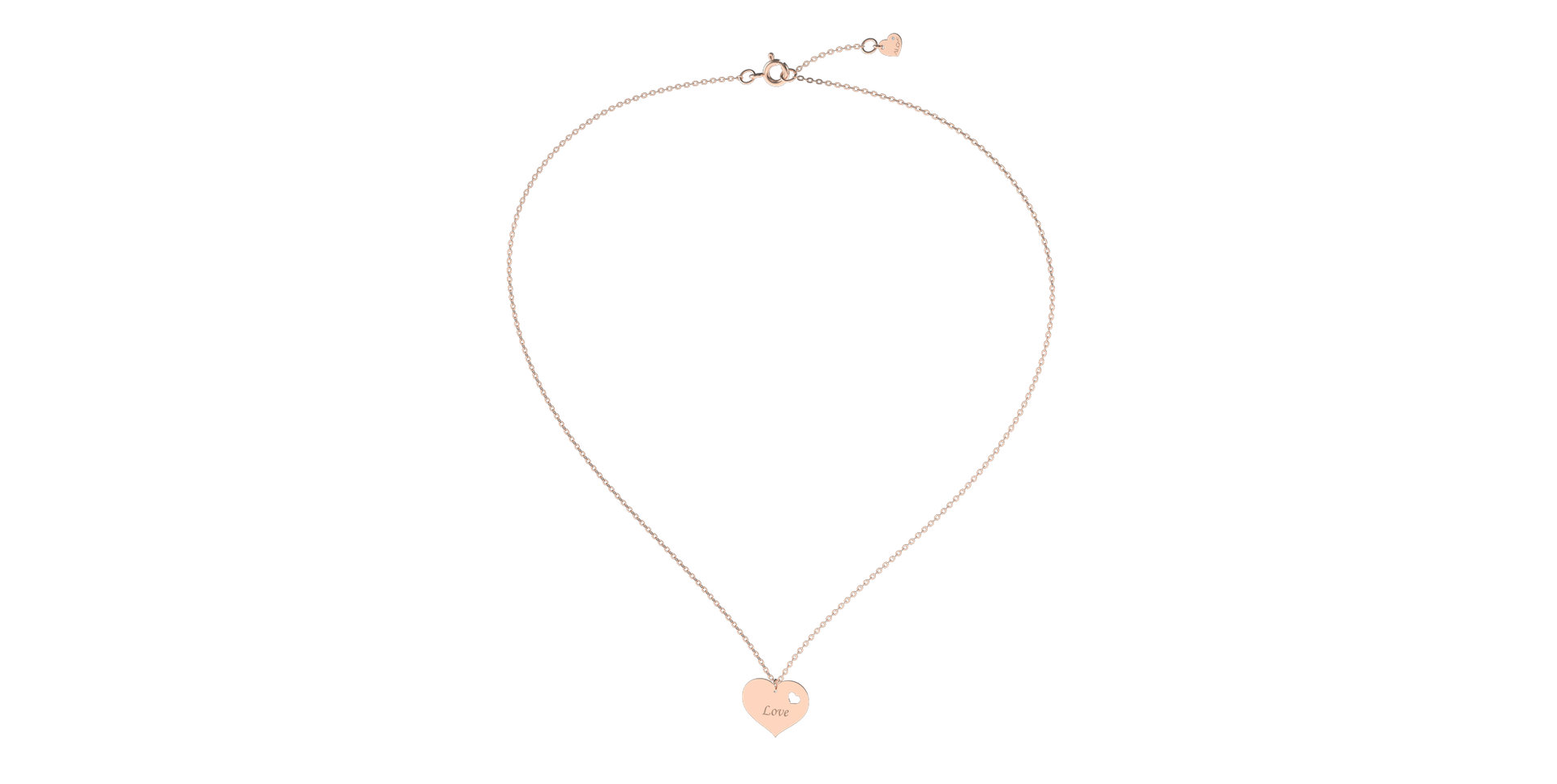 Náhrdelník s diamantem Double Love