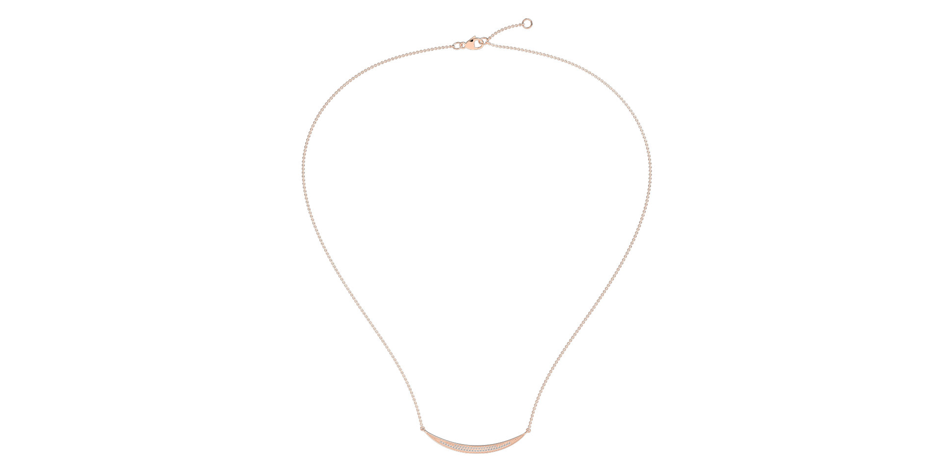 Náhrdelník s diamanty Line