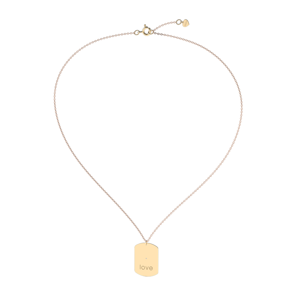 Náhrdelník s diamantem My Darling