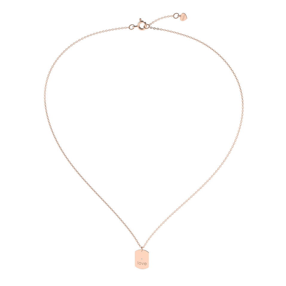 Náhrdelník s diamantem Diamond Amour