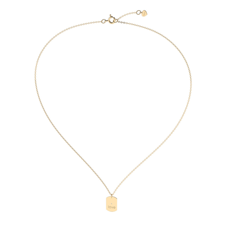 Náhrdelník s diamantem Diamond Amour