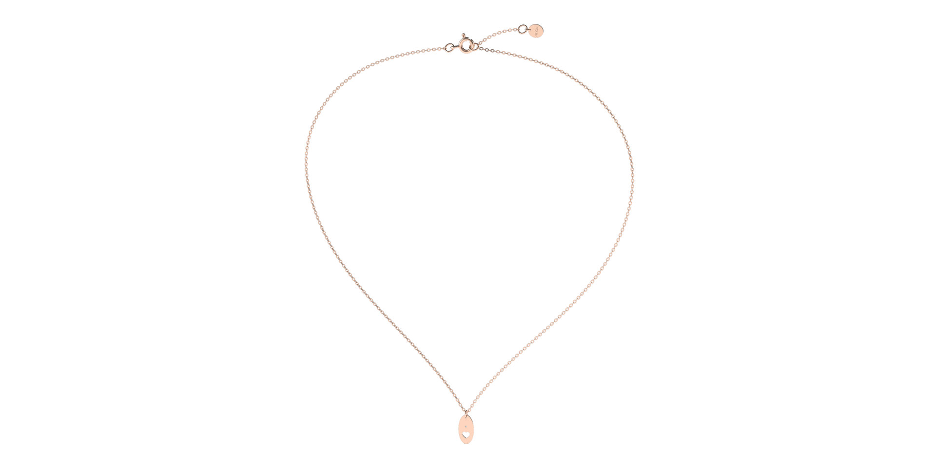 Náhrdelník s diamantem Love Heart