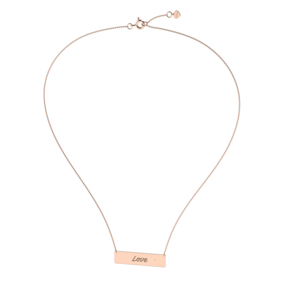 Náhrdelník s diamantem Forever Love