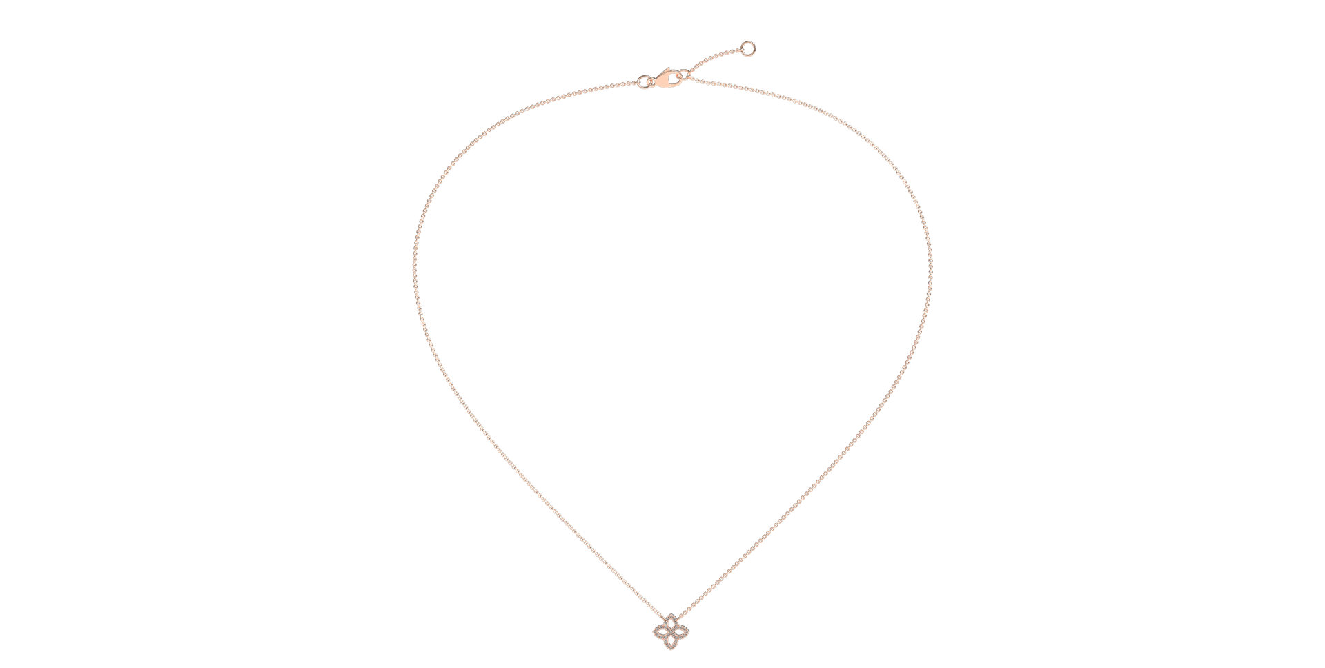 Náhrdelník s diamanty Glamorous Petals