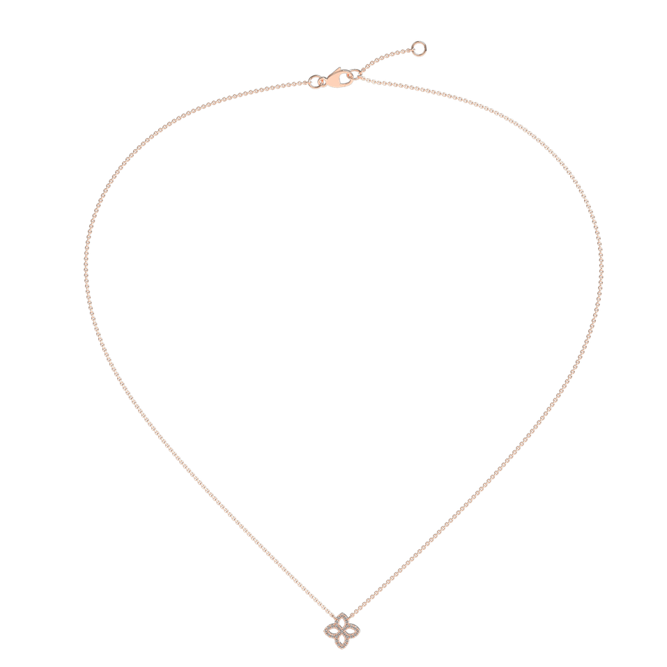 Náhrdelník s diamanty Glamorous Petals