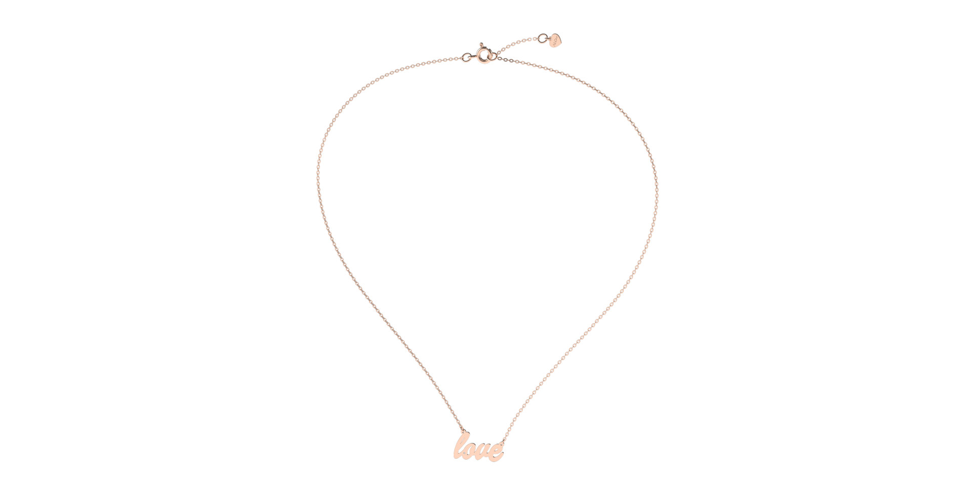 Náhrdelník s diamantem Love