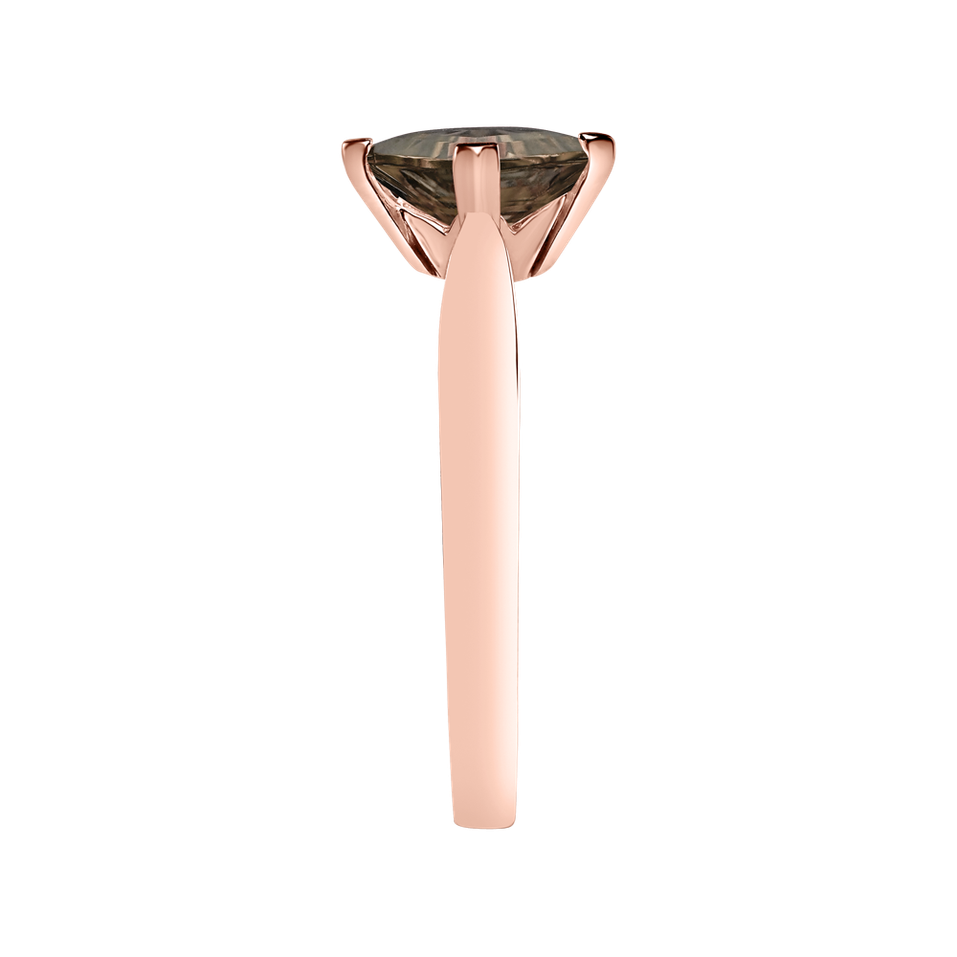 Prsten se smoky quartzem Bonbon