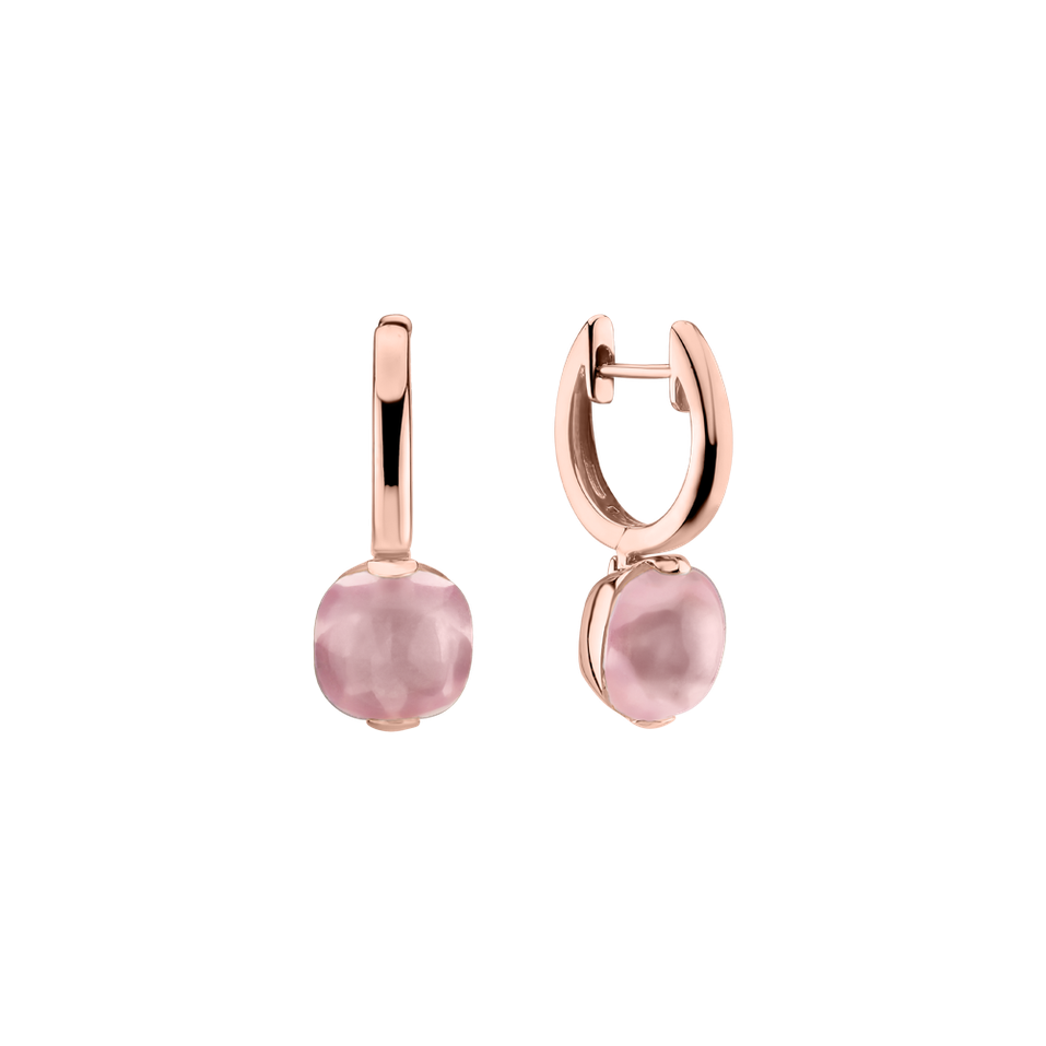 Náušnice s růženínem Bonbon