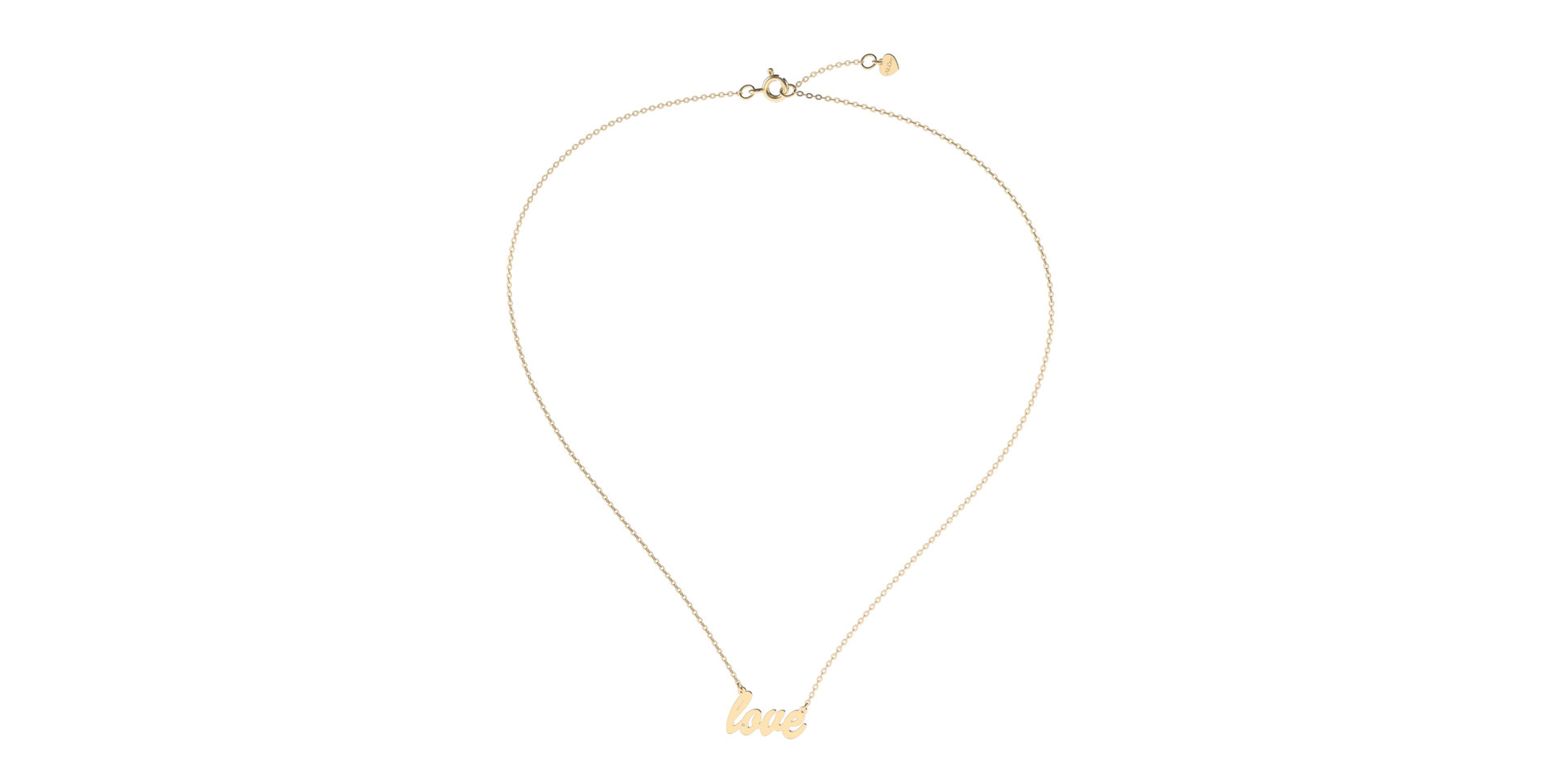Náhrdelník s diamantem Love