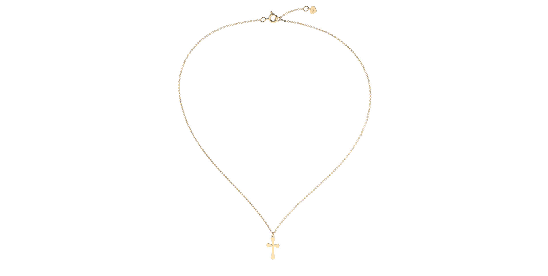 Náhrdelník s diamantem Classic Cross