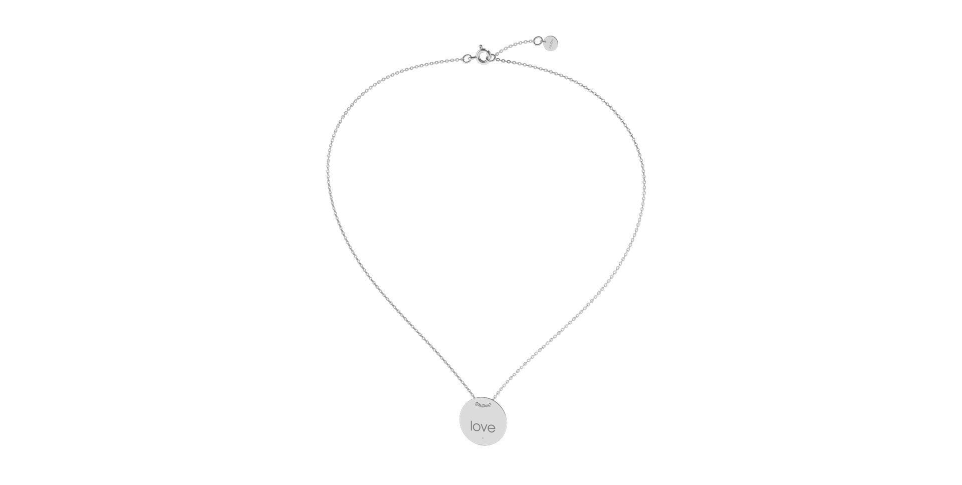 Náhrdelník s diamantem Love Stamp