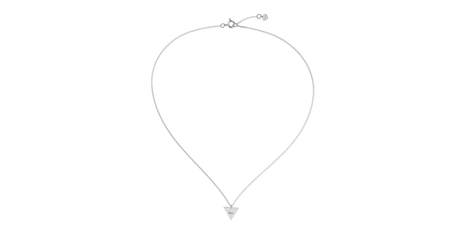 Náhrdelník s diamantem Triangle Love